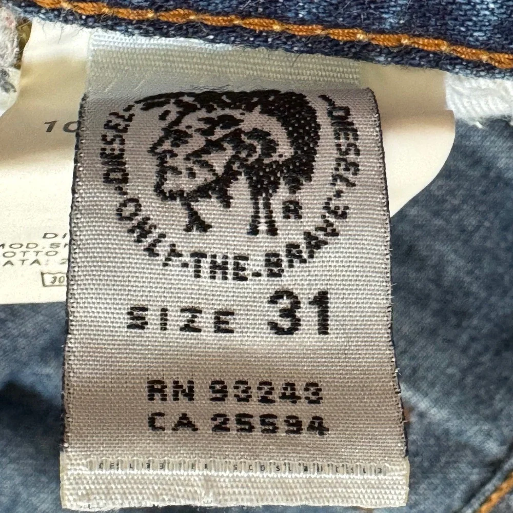 Diesel Snakex Jeans Men's 31 Blue Medium Wash Straight Leg Made in Italy Vintage